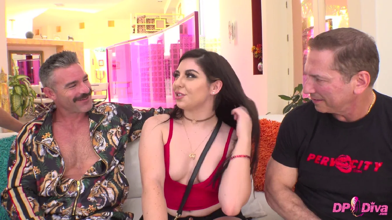 Keira Croft Brunette Gets Her Holes Used By Three Older Men XXX